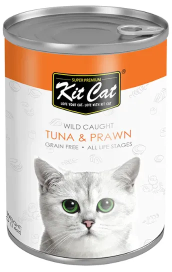 Kit Cat Wet Food with Tuna & Prawns 400 g