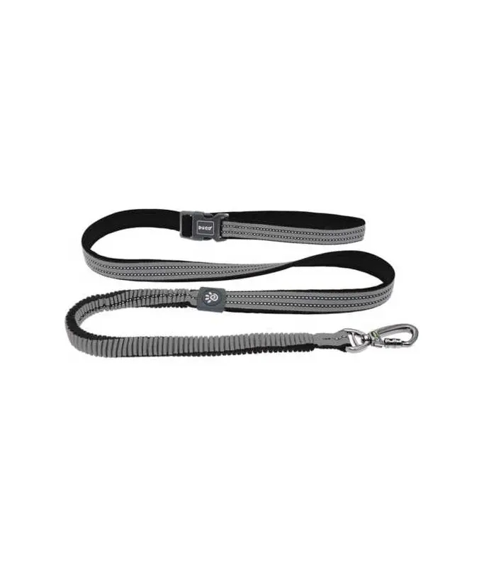[DCV2072-05M] DOCO Vario Easy Snap Bungee Dog Leash Grey - 6ft - M