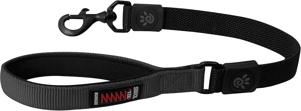 [DCB1122-05L] DOCO 22 Shock Absorbing Bungee Dog Leash Grey - L