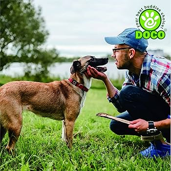 DOCO Signature Durable Nylon Dog Collar Black - XL