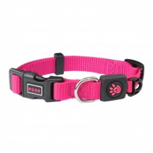[DCSN002-04S] DOCO Signature Durable Nylon Dog Collar Pink - S