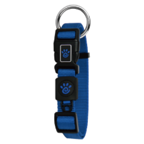 [DCS006-15XS] DOCO Signature O-Ring Nylon Dog Collar Blue - XS