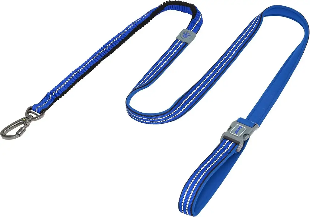 [DCV2072-15S] DOCO Vario Easy Snap Bungee Dog Leash Blue - 6ft - S