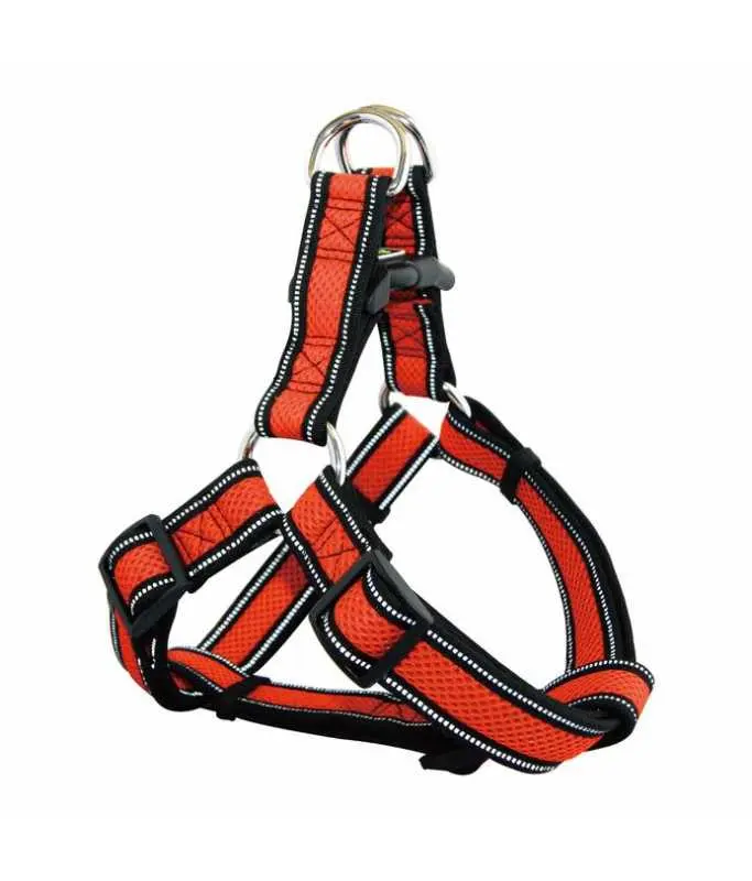 [DCA202-S8L] Doco Athletica Air Step-In Dog Harness Safety Orange - L