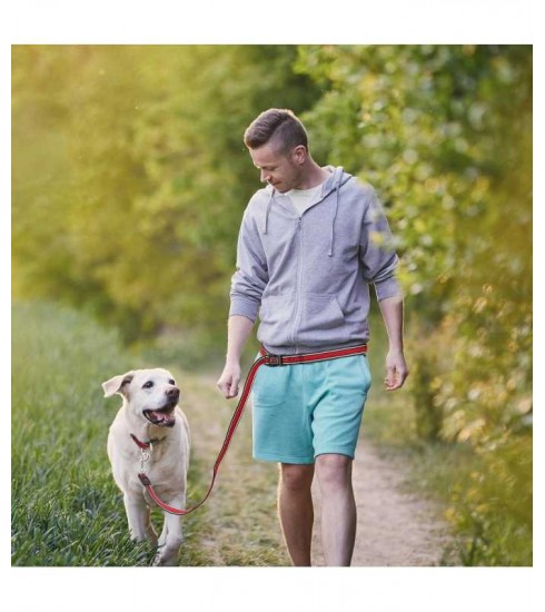 [DCA1372-S8M/L] DOCO Athletica Easy-Snap Air Dog Leash Safety Orange - 6ft - M/L