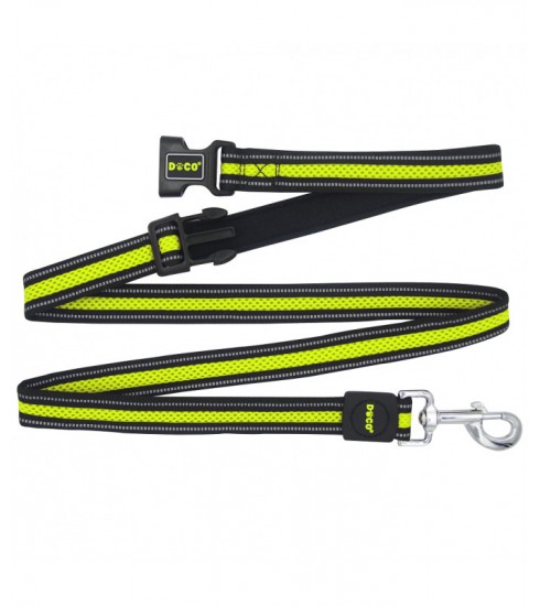 [DCA1372-S7SS] DOCO Athletica Easy-Snap Air Dog Leash Safety Lime - 6ft - S