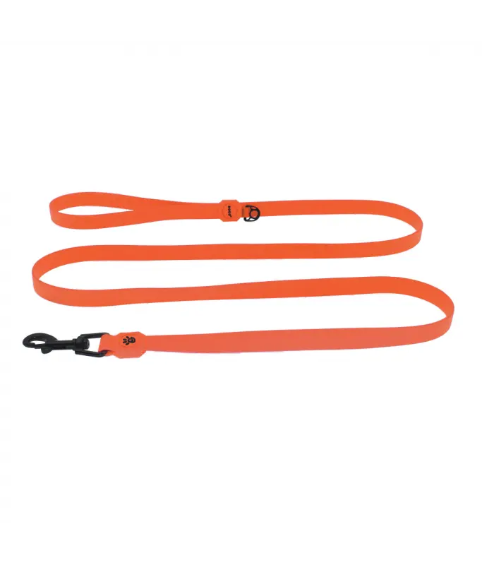 DOCO Jelly Bean Soft Nylon Dog Leash Safety Orange - 6ft - M