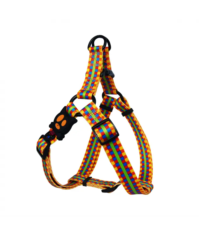 DOCO Loco Lime Street Step-In Dog Harness - M