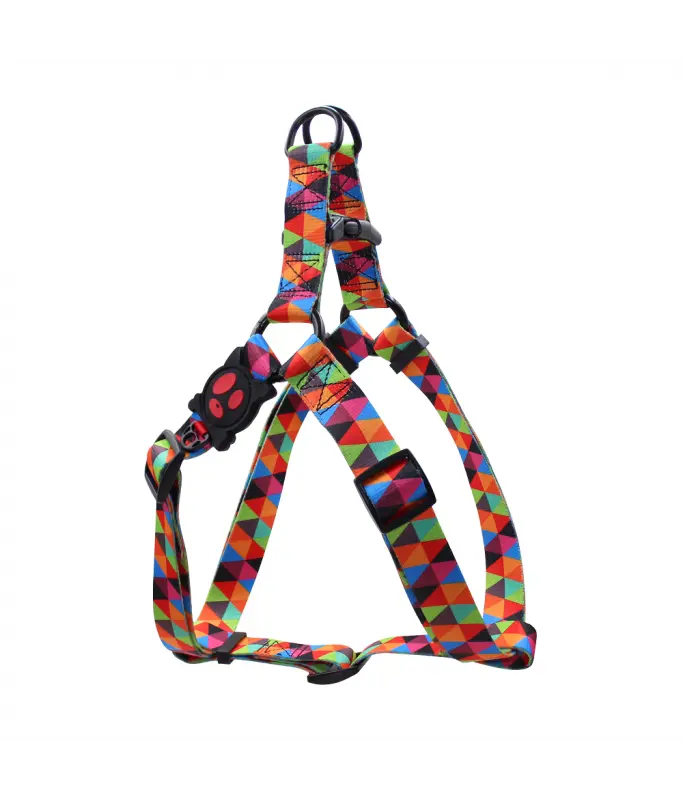 [DCL202-TRM] DOCO Loco Triangles Step-In Dog Harness - Medium