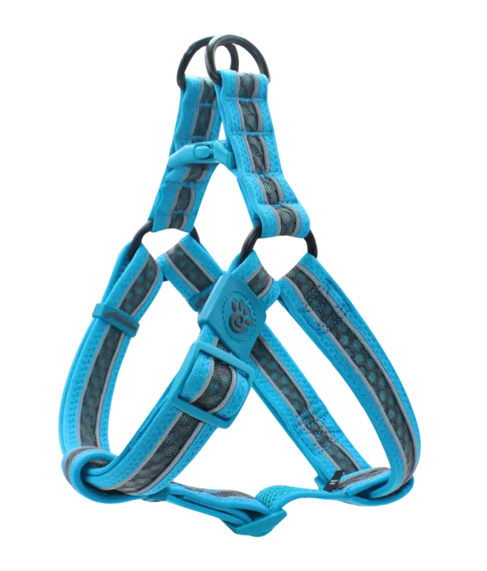 [DCA232-05L] DOCO Lunar Mesh Step-In Dog Harness Grey - Large