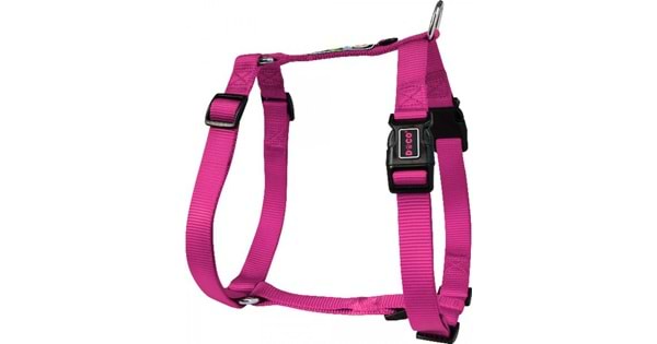 [DCSN201-04M] Doco Signature H-Harness Durable Nylon Dog Harness Pink - Medium