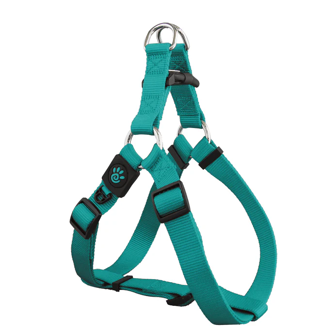 [DCSN202-11S] Doco Signature Step-In Durable Dog Harness Turquoise - Small