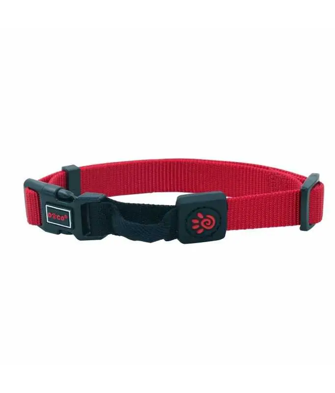 [DCSN011-03M] Doco The Quiet Noise-Reducing Dog Collar Red - Medium