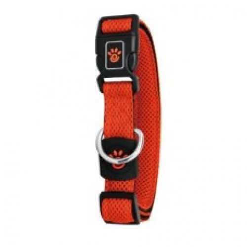 [DCA102-08S] DOCO Puffy Mesh Breathable Dog Collar Orange - S