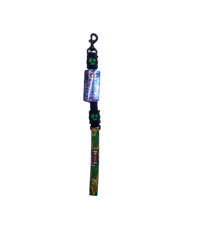 [DCLB1122-VL] Doco Loco Camouflage Bungee Dog Leash - Short