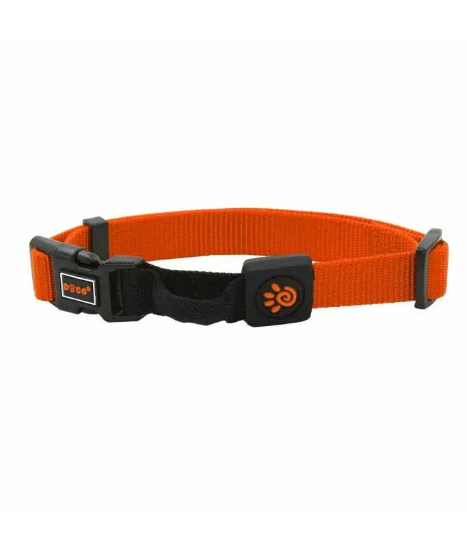 [DCSN011-S8S] Doco The Quiet Noise-Reducing Dog Collar Safety Orange - Small