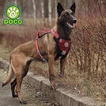 [DCV206-05L] Doco Vario Chest Plate Neoprene Dog Harness Grey - Large