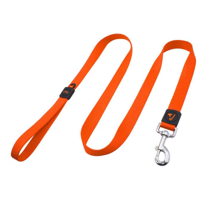[DCSN1048-08S] Doco Signature 4ft Durable Nylon Dog Leash Orange - Small