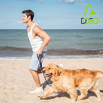 [DCROPE5060-01S] DOCO Reflective Rope Dog Leash Black - 5ft - S