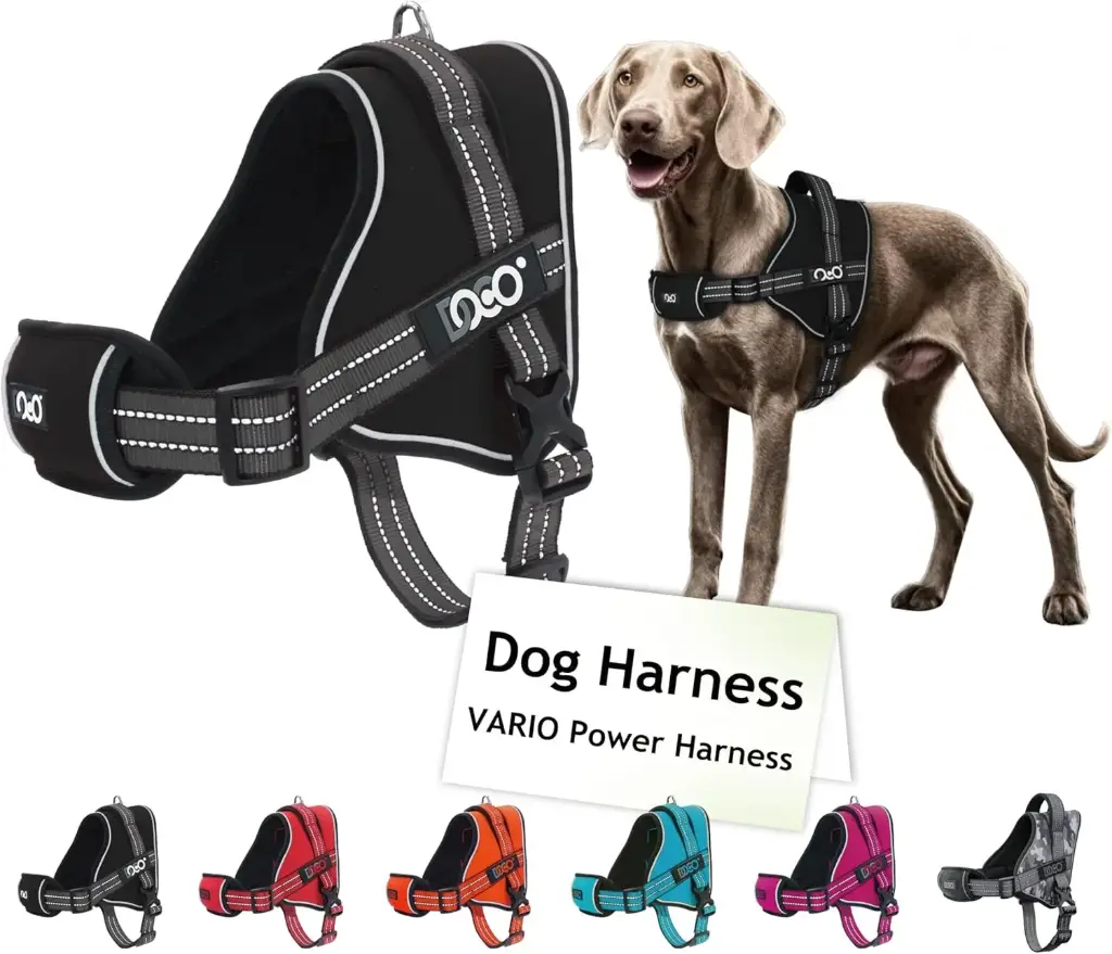 [DVX1-01S] DOCO Vertex Power Padded Dog Harness Black - S