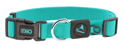 [DCSN002-11XL] DOCO Signature Turquoise Adjustable Nylon Dog Collar - XL
