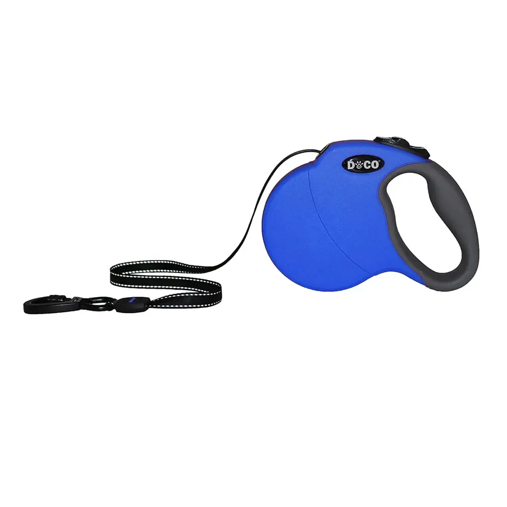 DOCO All Day Adventure Retractable Dog Leash Blue - S
