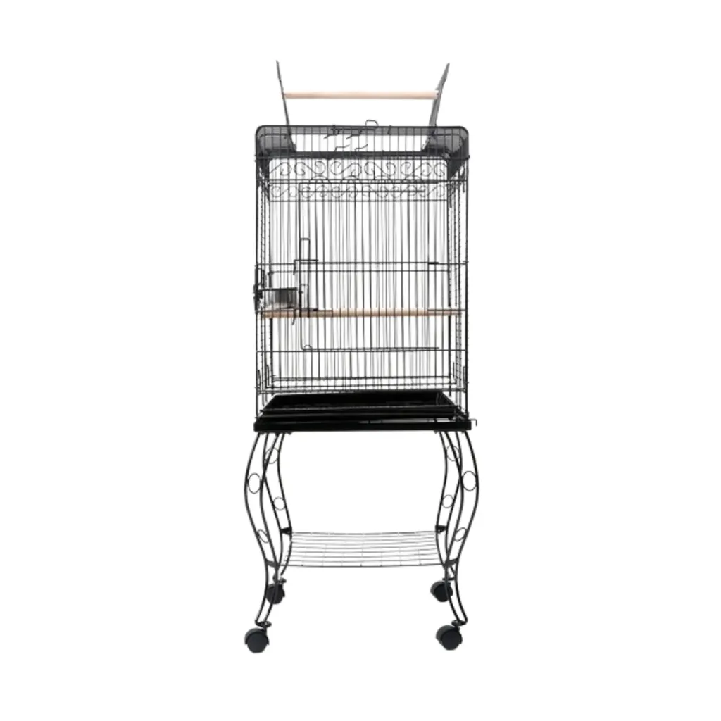 [BC-A80-BLK] Dayang Bird Cage (A80) - 53.5 x 53.5 x 133.5cm-Black