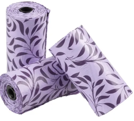 Duvo+ Poopi Dog Poo Bag Spice Purple (Lavender Fragrance) 8 x 15pcs [Count - 8]