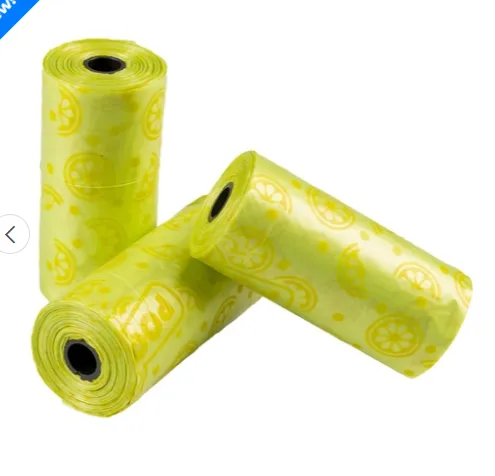 [LR12489] Duvo+ Poopi Dog Poo Bag Spice Lime (Citrus Scent) 4 x 15pcs [Count - 4]