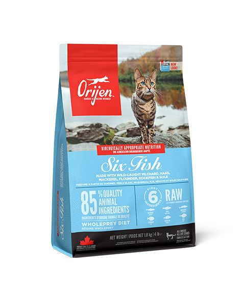 Orijen Dry Food Six Fish Dry Cat Food Bag 5.4kg