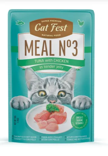 Cat Fest Meal No 3 Cat Food in Jelly-Tuna With Chicken 50g