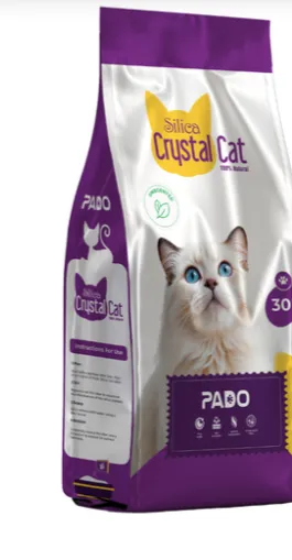Pado Silica Crystal Cat Litter 30L - Baby Powder