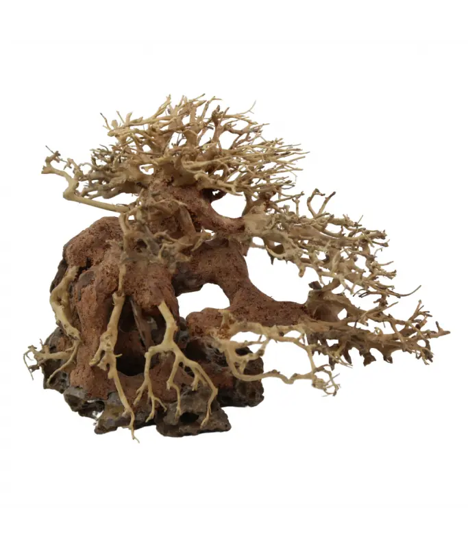 [XF40311L] Natural Color Aquarium Decorative Natural Bonsai Driftwood Tree- 30-35cm (pc)