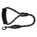 DOCO® 20" Rope Leash W/ ErgoCurve Foam Handle Ver.2 (DCROPE2020)[Color - Black, Size - L]