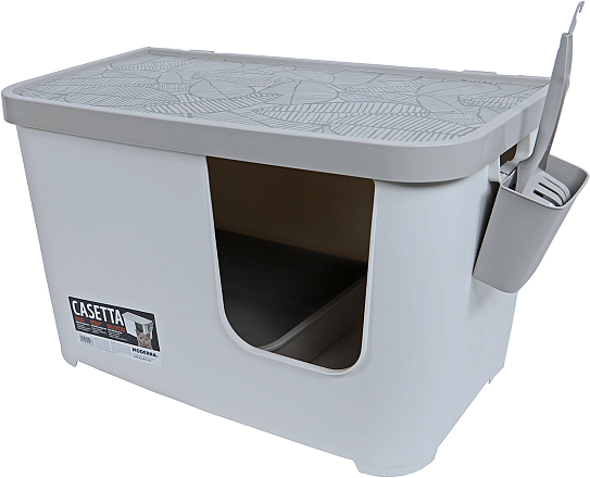 Moderna Casetta Camelia Revolutionary Litter Box- Soft White, L 75.7 x W 45 x H 45 cm