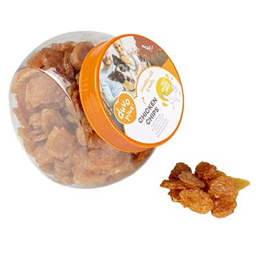 [LR12449] Duvo+ Chicken Chips High-Protein Dog Treats - 500g