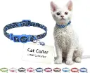 DOCO® LOCO Cat Collar Pattern Printed (DCAT002)[Texture - Blue Leopard]