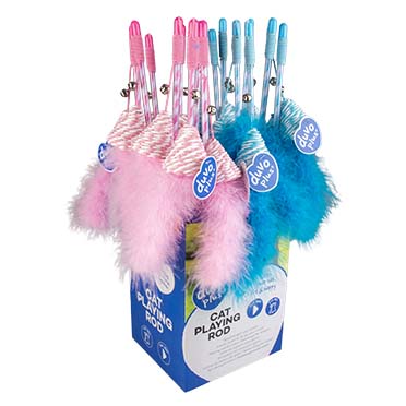 [LR12061] Duvo+ Catchy Paper Triangle Playing Rod Cat Toy - 1 pc