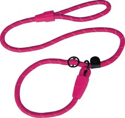[DCROPE5060-18S] Doco 5ft Reflective Rope Leash With Click & Lock Snap (DCROPE5060)[Color - Pink, Size - S]