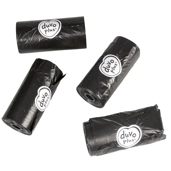 Duvo Poo Bags Rolls Black 4 x 20PcsCount: 4