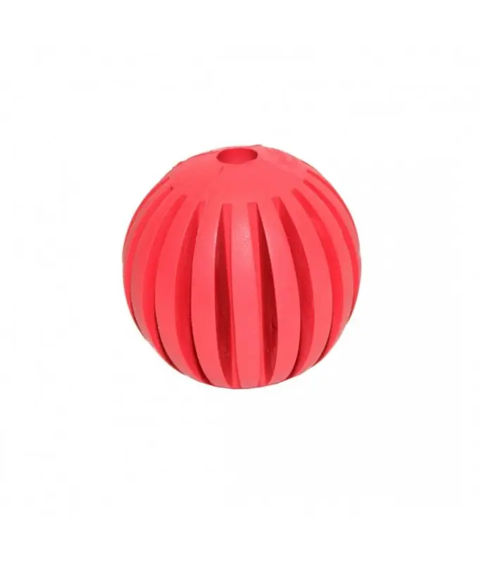 Duvo Rubber Tanzanian Ball Red/Green 7.5cm - Dog ToyDiameter: 7.5cm