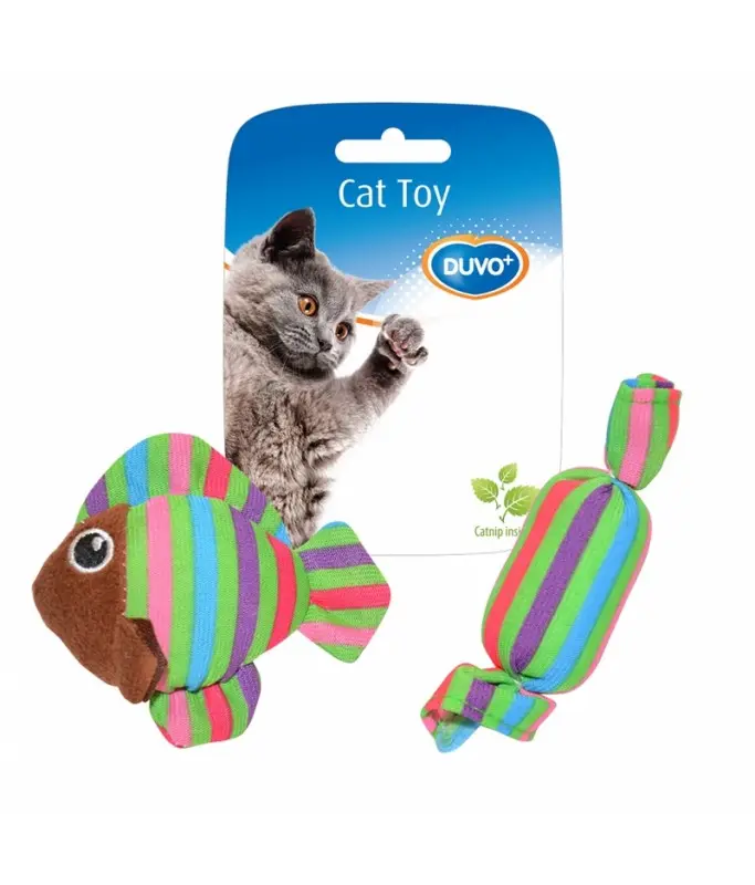 DuvoAssortmentFishandCandyMixedColorsCatToy8.5x8x2.8cm[Dimension-8.5x8x2.8cm]