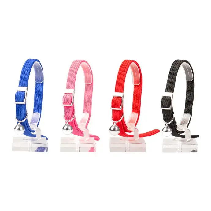 Duvo Mixed Colors Adjustable Nylon Cat Collar - 20-30cm