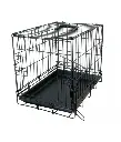 Duvo Dog Crate 2 doors Plastic Tray BlackDimension: 62 x 44 x 50cm