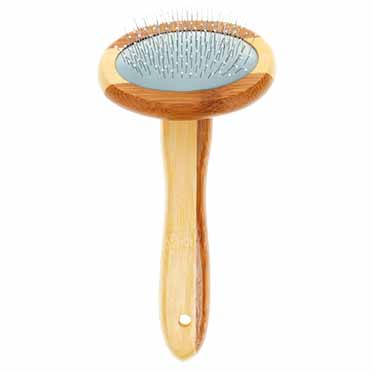 [LR158005] DUVO Bamboo Slicker Grooming Brush - Medium