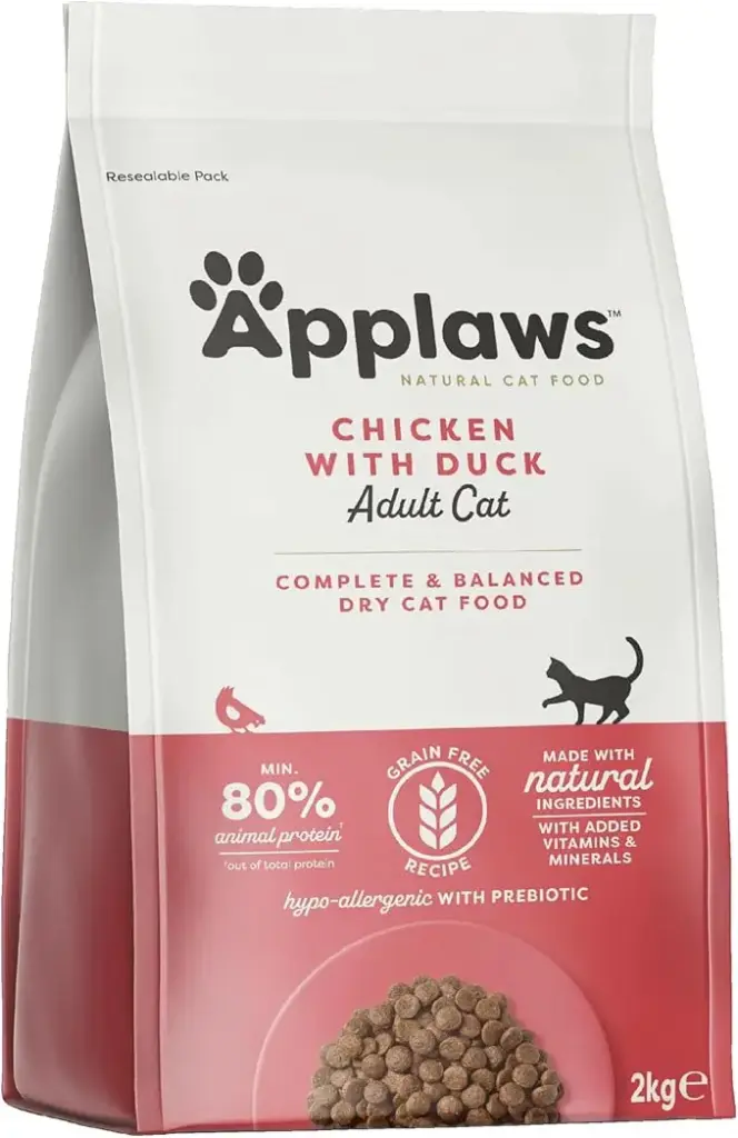 Applaws Adult Cat Dry Food – Chicken with Duck Recipe, 2kg