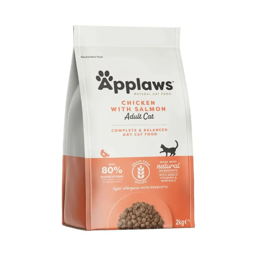 [202302] Applaws Chicken With Salmon Recipe Adult Dry Cat Food - 2kg