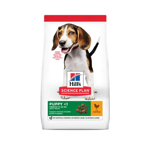 Hills Science Plan Medium Puppy Food With Chicken    800g