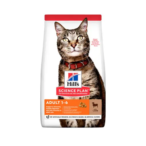 Hills Science Plan Adult Cat Food With Lamb 3kg