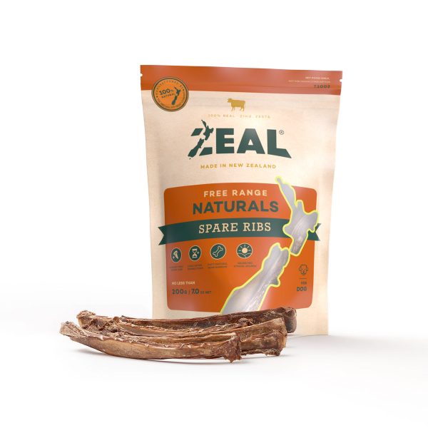 Zeal Free Range Natural Spare Ribs Dog Treats 200G